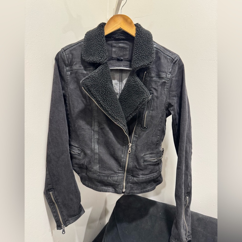 PAIGE Jean Jacket with Sherpa